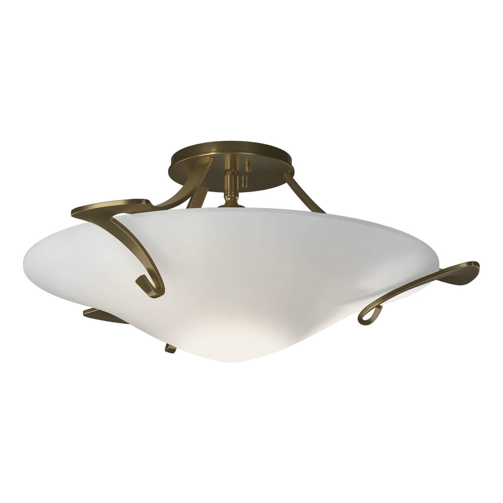 Hubbardton Forge - One Light Semi-Flush Mount - Antasia - Modern Brass- Union Lighting Luminaires Decor