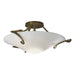 Hubbardton Forge - One Light Semi-Flush Mount - Antasia - Modern Brass- Union Lighting Luminaires Decor