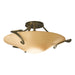 Hubbardton Forge - One Light Semi-Flush Mount - Antasia - Modern Brass- Union Lighting Luminaires Decor