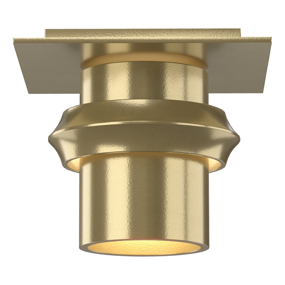 Hubbardton Forge - One Light Flush Mount - Twilight - Modern Brass- Union Lighting Luminaires Decor