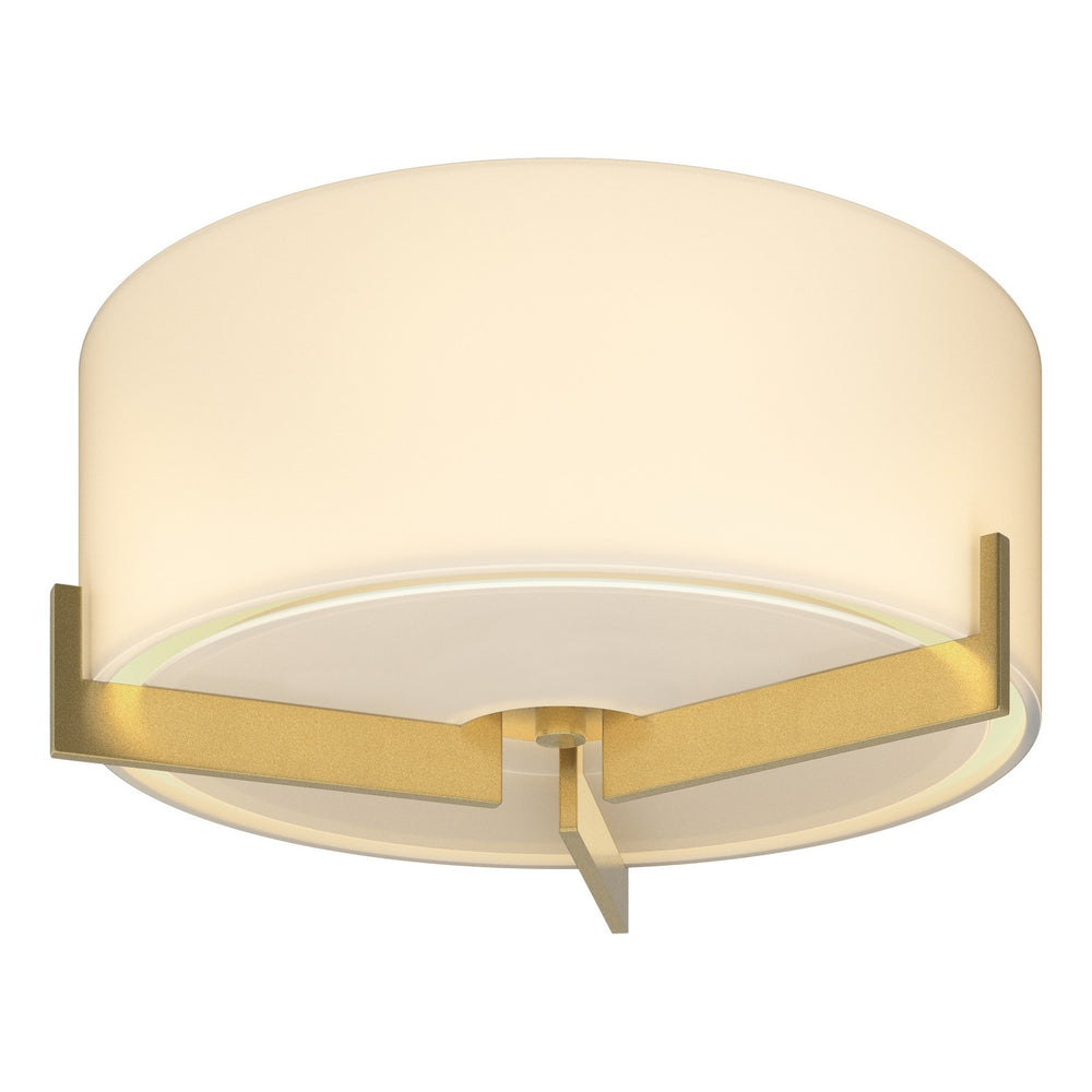 Hubbardton Forge - One Light Semi-Flush Mount - Axis - Modern Brass- Union Lighting Luminaires Decor