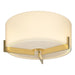 Hubbardton Forge - One Light Semi-Flush Mount - Axis - Modern Brass- Union Lighting Luminaires Decor
