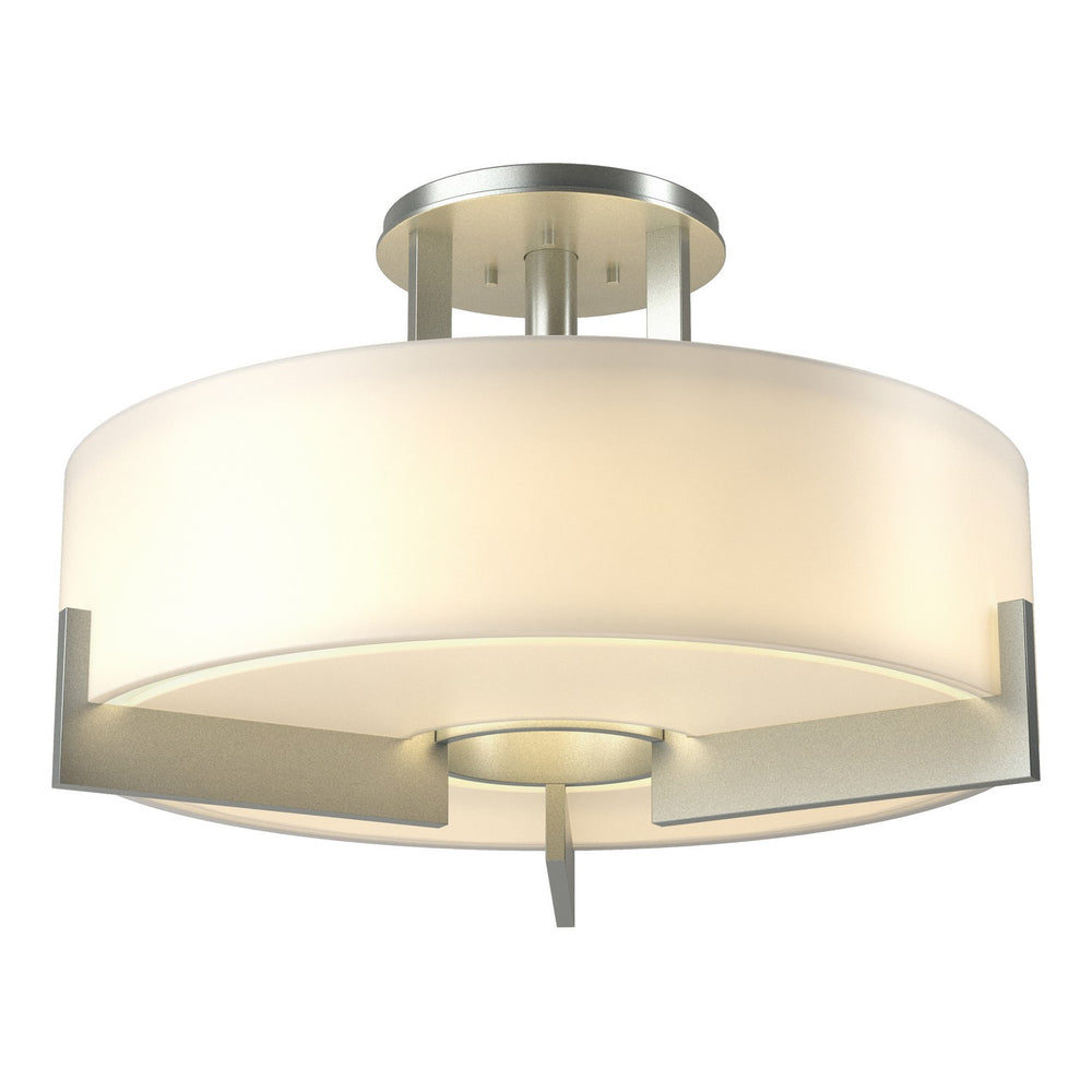 Hubbardton Forge - Three Light Semi-Flush Mount - Axis - Vintage Platinum- Union Lighting Luminaires Decor