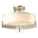 Hubbardton Forge - Three Light Semi-Flush Mount - Axis - Vintage Platinum- Union Lighting Luminaires Decor