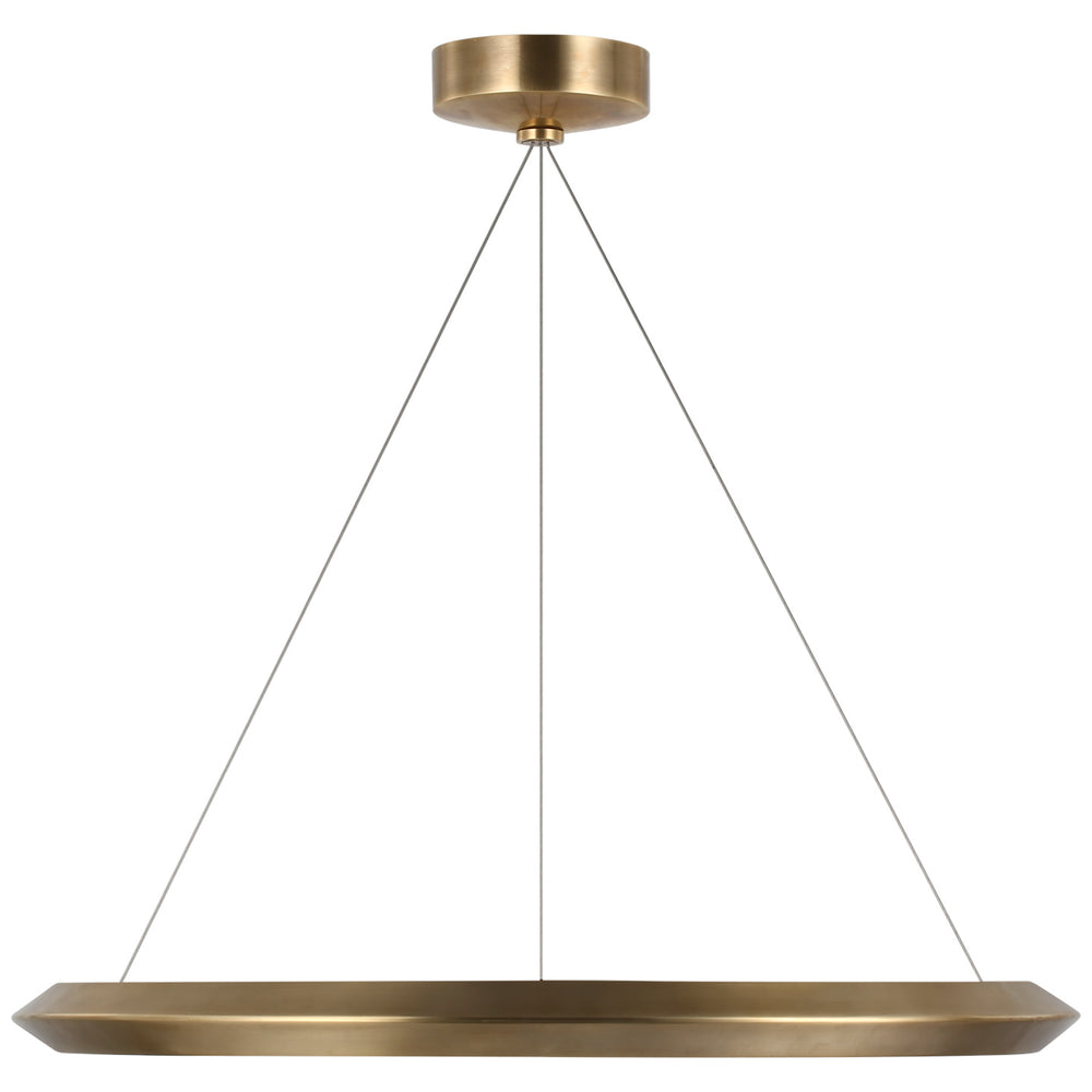 Visual Comfort Signature Canada - LED Chandelier - Encircle - Natural Brass- Union Lighting Luminaires Decor