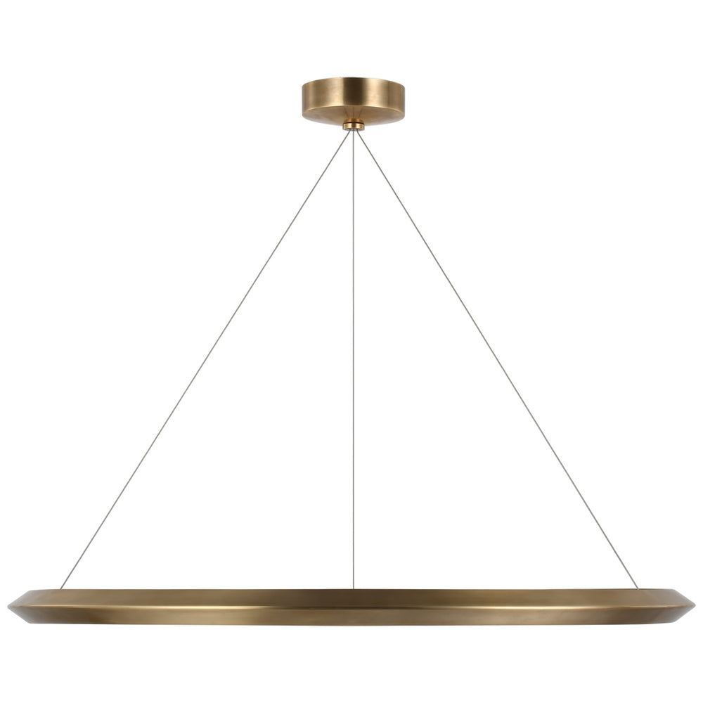 Visual Comfort Signature Canada - LED Chandelier - Encircle - Natural Brass- Union Lighting Luminaires Decor