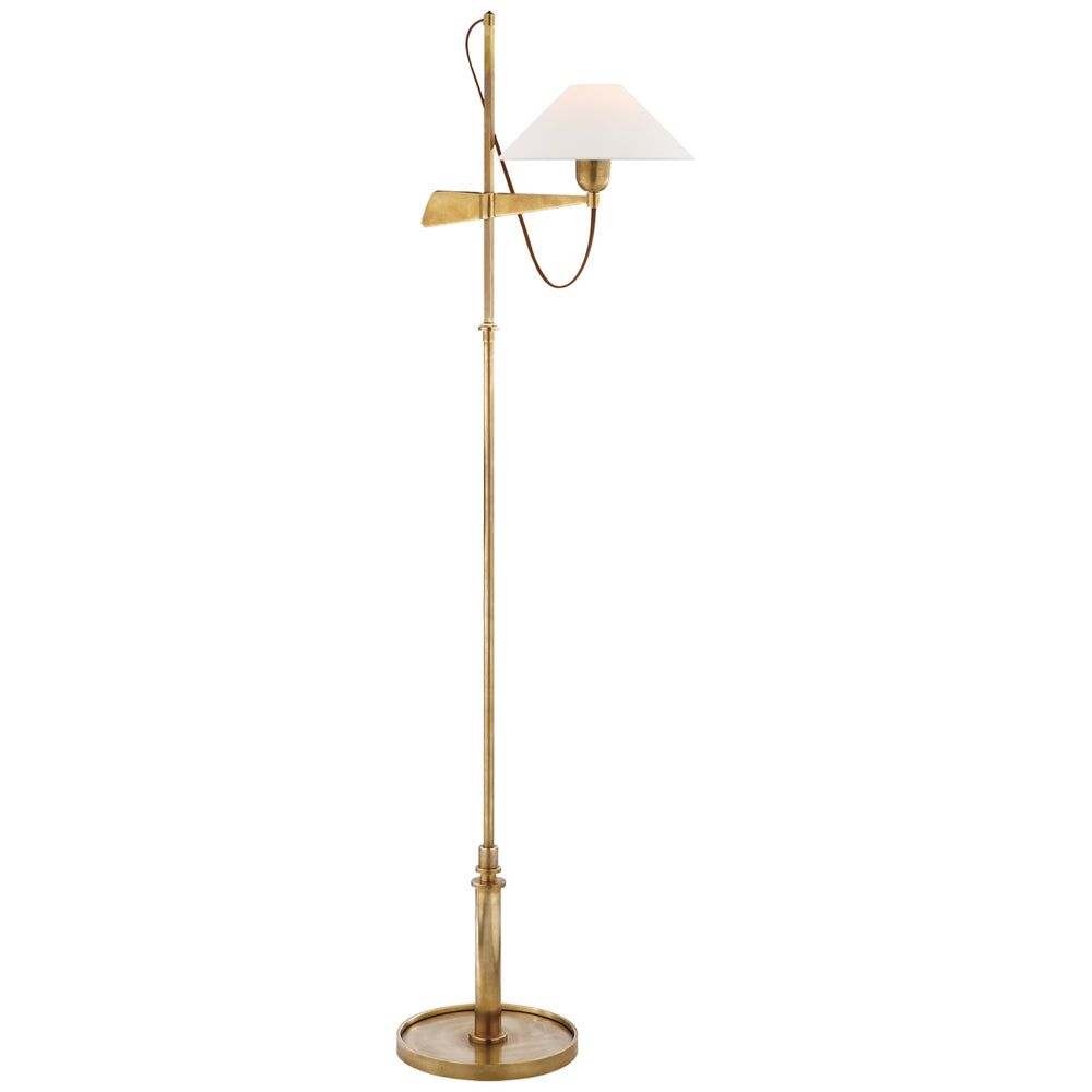 Visual Comfort Signature Canada - One Light Floor Lamp - Hargett - Hand-Rubbed Antique Brass- Union Lighting Luminaires Decor