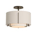 Hubbardton Forge - One Light Semi-Flush Mount - Exos - Oil Rubbed Bronze- Union Lighting Luminaires Decor