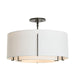 Hubbardton Forge - Three Light Semi Flush Mount - Exos - Oil Rubbed Bronze- Union Lighting Luminaires Decor