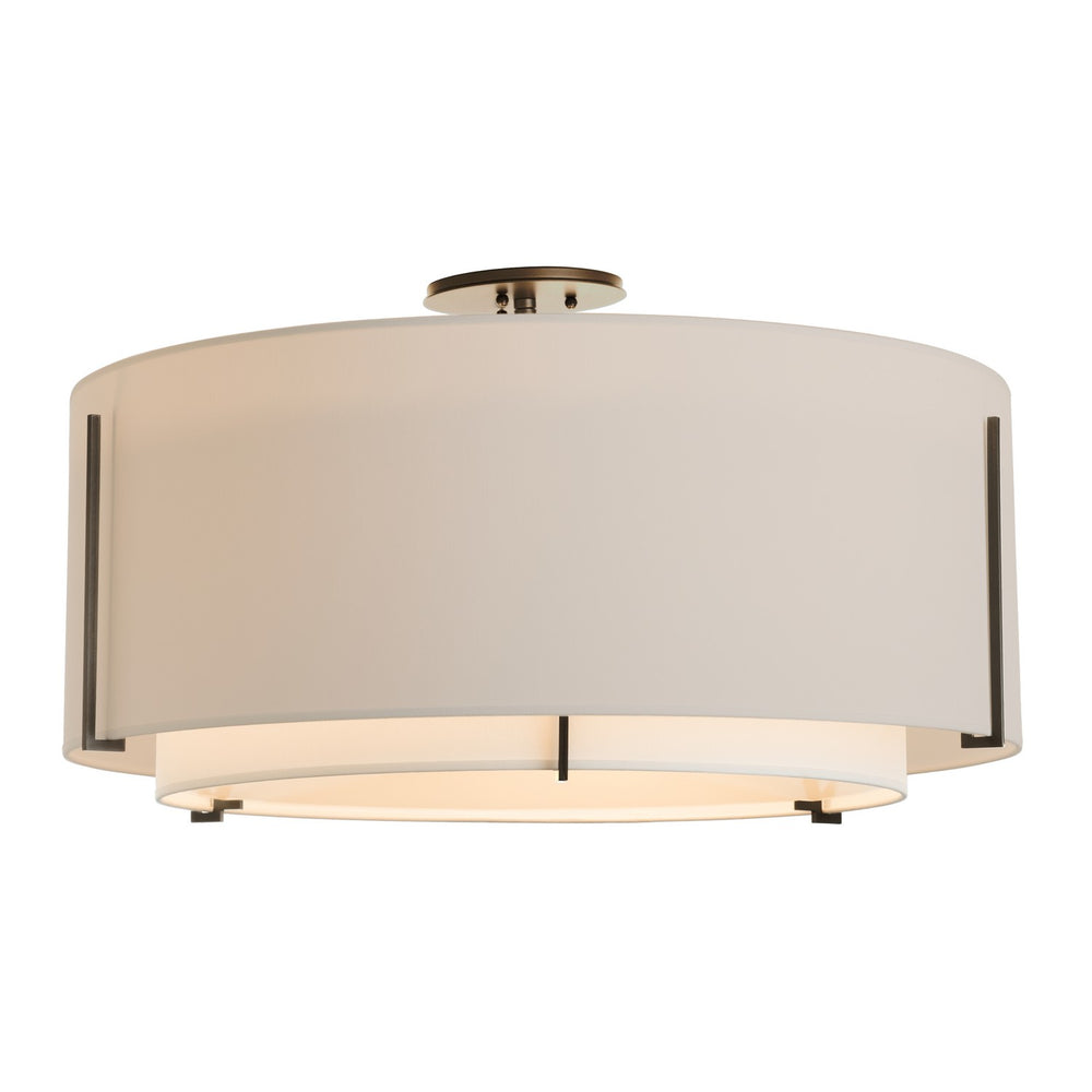 Hubbardton Forge - Three Light Semi Flush Mount - Exos - Oil Rubbed Bronze- Union Lighting Luminaires Decor