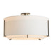 Hubbardton Forge - Three Light Semi Flush Mount - Exos - Oil Rubbed Bronze- Union Lighting Luminaires Decor