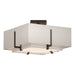 Hubbardton Forge - Two Light Semi-Flush Mount - Exos - Bronze- Union Lighting Luminaires Decor