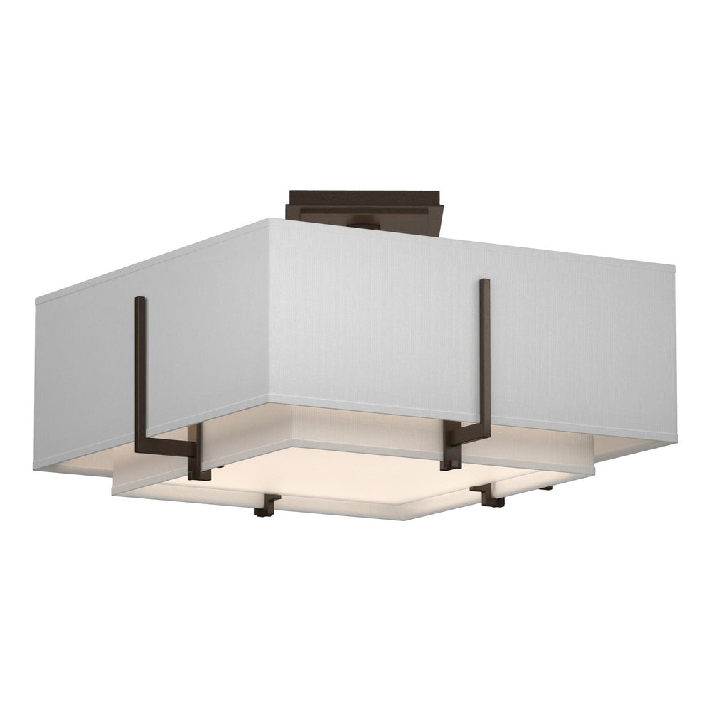 Hubbardton Forge - Two Light Semi-Flush Mount - Exos - Bronze- Union Lighting Luminaires Decor
