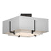 Hubbardton Forge - Two Light Semi-Flush Mount - Exos - Black- Union Lighting Luminaires Decor