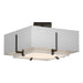 Hubbardton Forge - Two Light Semi-Flush Mount - Exos - Oil Rubbed Bronze- Union Lighting Luminaires Decor
