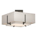 Hubbardton Forge - Two Light Semi-Flush Mount - Exos - Natural Iron- Union Lighting Luminaires Decor