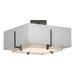 Hubbardton Forge - Two Light Semi-Flush Mount - Exos - Natural Iron- Union Lighting Luminaires Decor