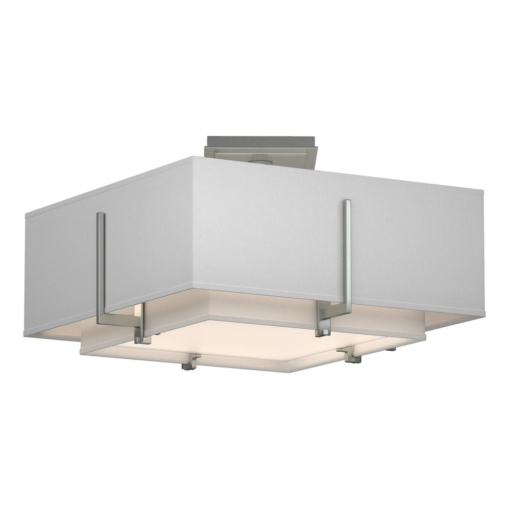 Hubbardton Forge - Two Light Semi-Flush Mount - Exos - Vintage Platinum- Union Lighting Luminaires Decor