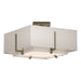 Hubbardton Forge - Two Light Semi-Flush Mount - Exos - Soft Gold- Union Lighting Luminaires Decor