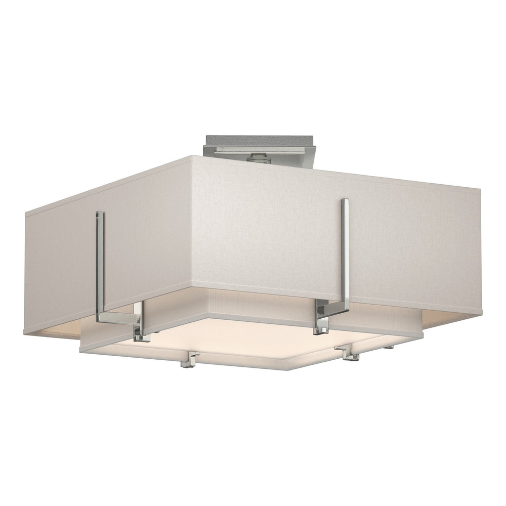 Hubbardton Forge - Two Light Semi-Flush Mount - Exos - Sterling- Union Lighting Luminaires Decor
