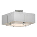 Hubbardton Forge - Two Light Semi-Flush Mount - Exos - Sterling- Union Lighting Luminaires Decor