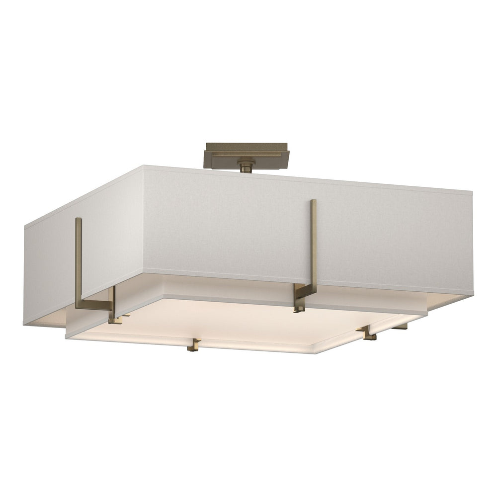 Hubbardton Forge - Four Light Semi-Flush Mount - Exos - Soft Gold- Union Lighting Luminaires Decor