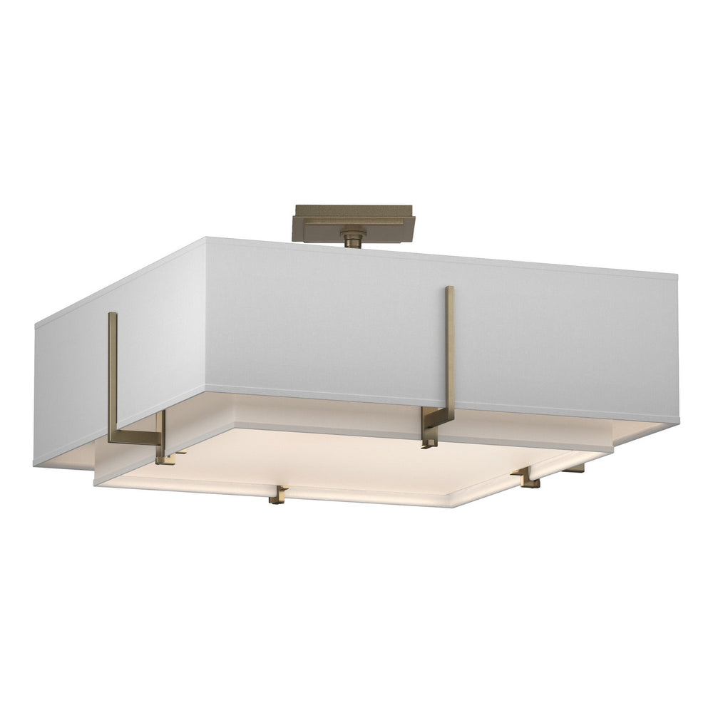 Hubbardton Forge - Four Light Semi-Flush Mount - Exos - Soft Gold- Union Lighting Luminaires Decor