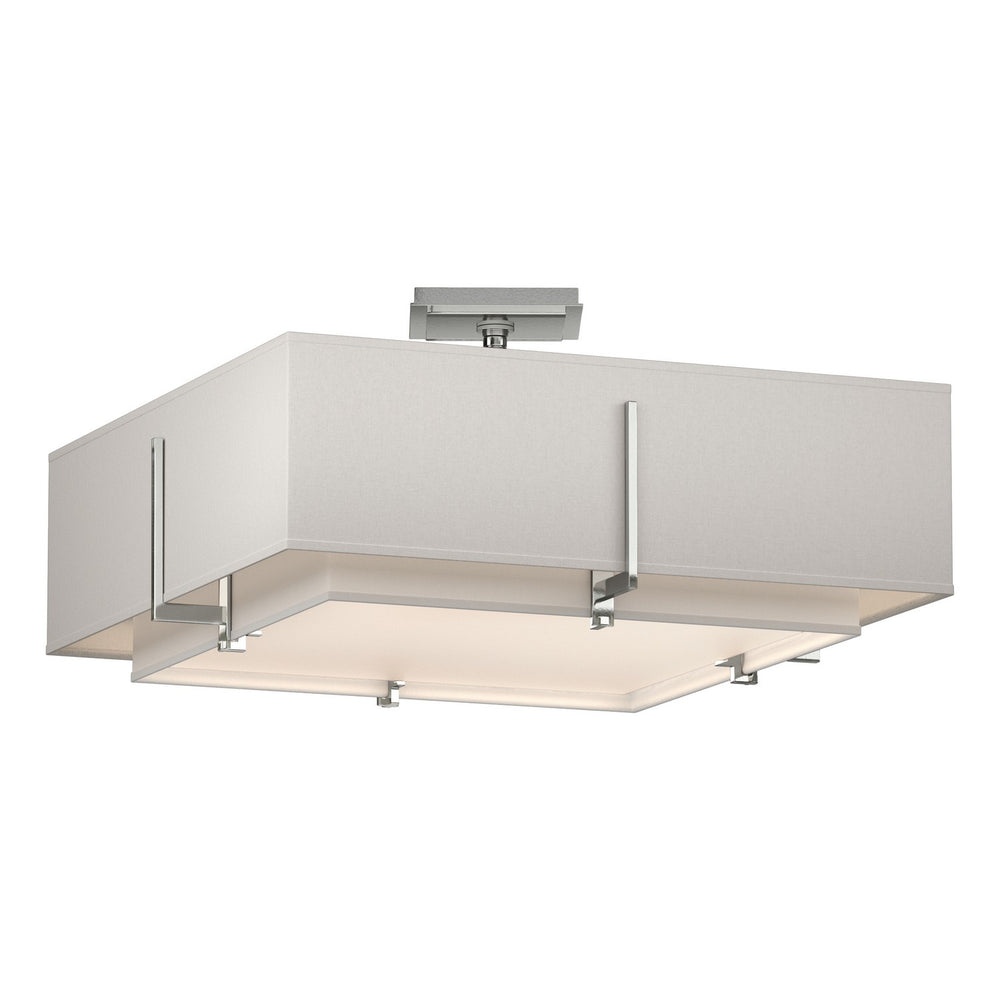 Hubbardton Forge - Four Light Semi-Flush Mount - Exos - Sterling- Union Lighting Luminaires Decor