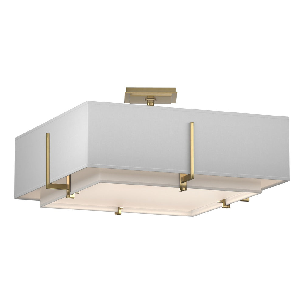 Hubbardton Forge - Four Light Semi-Flush Mount - Exos - Modern Brass- Union Lighting Luminaires Decor