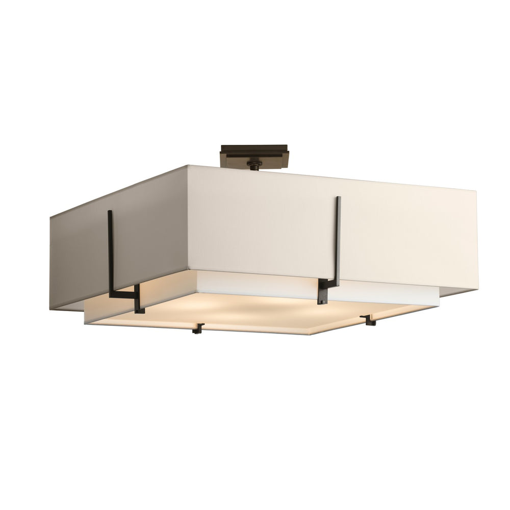 Hubbardton Forge - Four Light Semi-Flush Mount - Exos - Oil Rubbed Bronze- Union Lighting Luminaires Decor