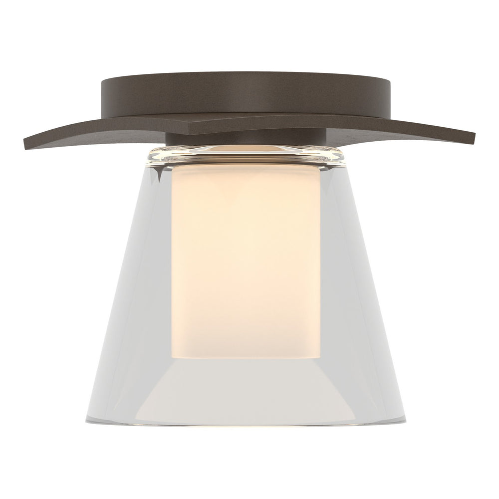 Hubbardton Forge - One Light Semi-Flush Mount - Wren - Bronze- Union Lighting Luminaires Decor