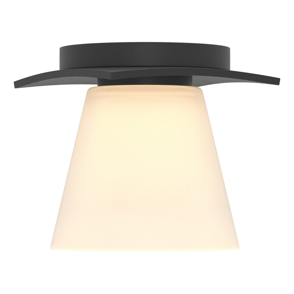 Hubbardton Forge - One Light Semi-Flush Mount - Wren - Black- Union Lighting Luminaires Decor