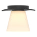 Hubbardton Forge - One Light Semi-Flush Mount - Wren - Black- Union Lighting Luminaires Decor