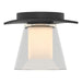 Hubbardton Forge - One Light Semi-Flush Mount - Wren - Black- Union Lighting Luminaires Decor