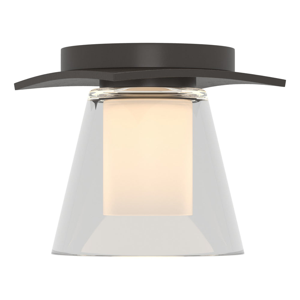 Hubbardton Forge - One Light Flush Mount - Wren - Oil Rubbed Bronze- Union Lighting Luminaires Decor