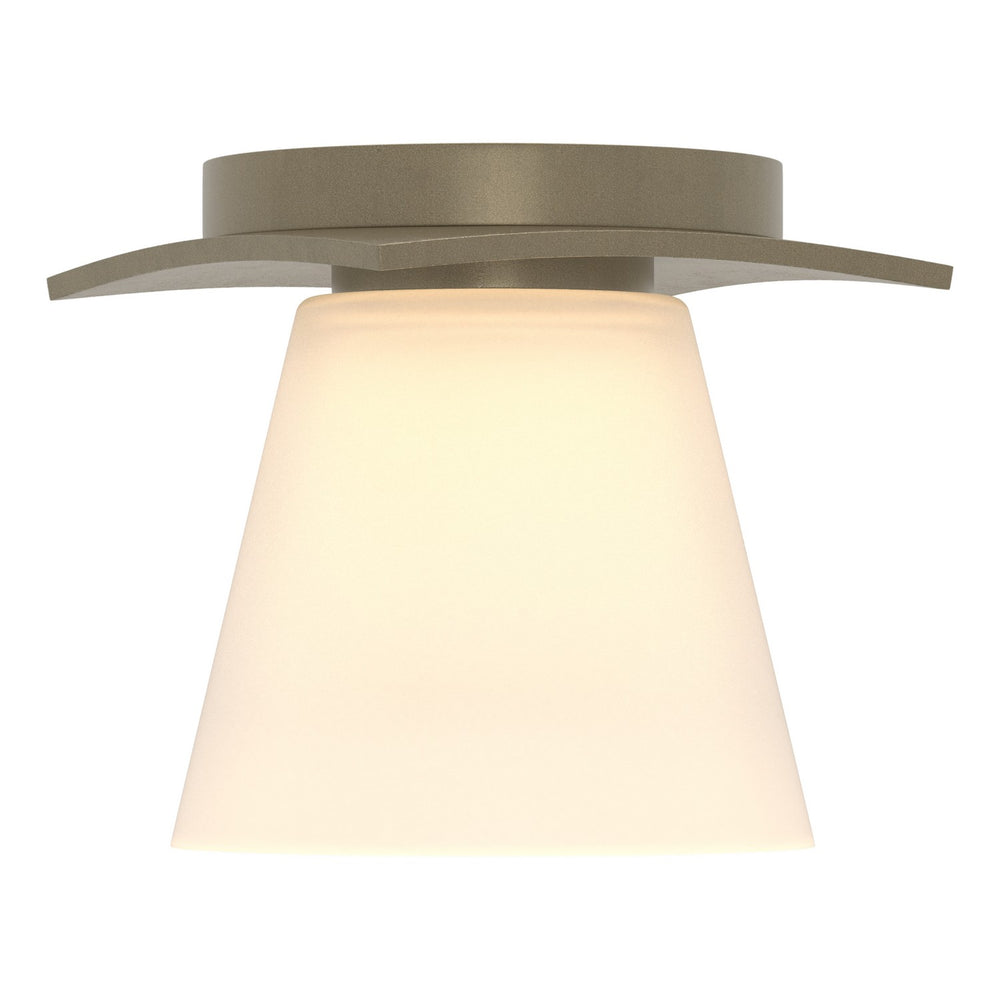 Hubbardton Forge - One Light Semi-Flush Mount - Wren - Soft Gold- Union Lighting Luminaires Decor