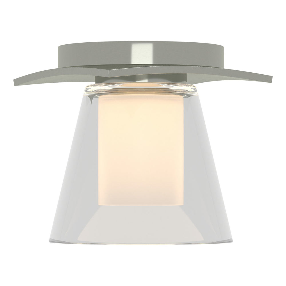 Hubbardton Forge - One Light Semi-Flush Mount - Wren - Sterling- Union Lighting Luminaires Decor
