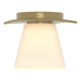 Hubbardton Forge - One Light Flush Mount - Wren - Modern Brass- Union Lighting Luminaires Decor