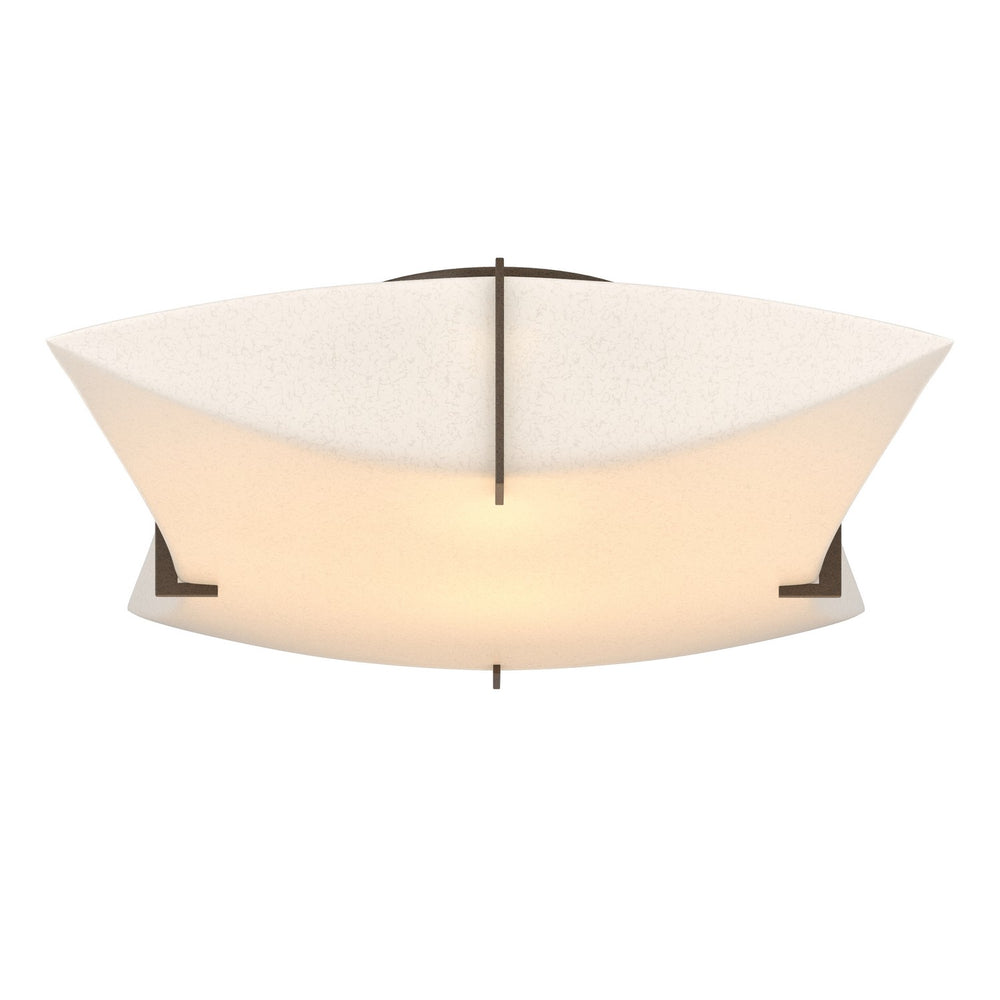 Hubbardton Forge - Two Light Semi-Flush Mount - Bento - Bronze- Union Lighting Luminaires Decor