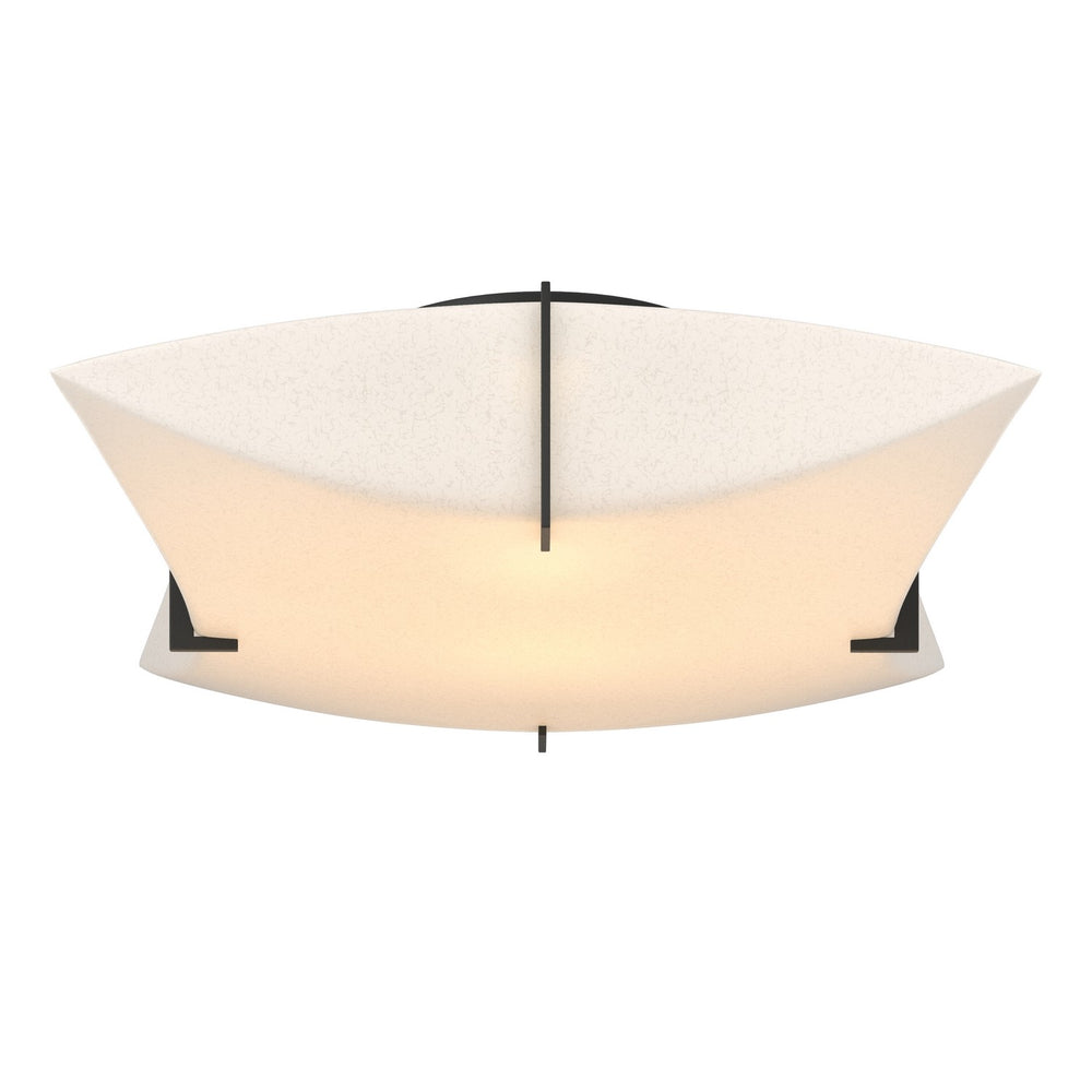 Hubbardton Forge - Two Light Semi-Flush Mount - Bento - Black- Union Lighting Luminaires Decor