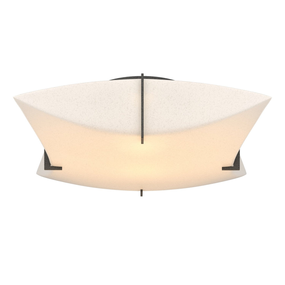 Hubbardton Forge - Two Light Semi-Flush Mount - Bento - Natural Iron- Union Lighting Luminaires Decor