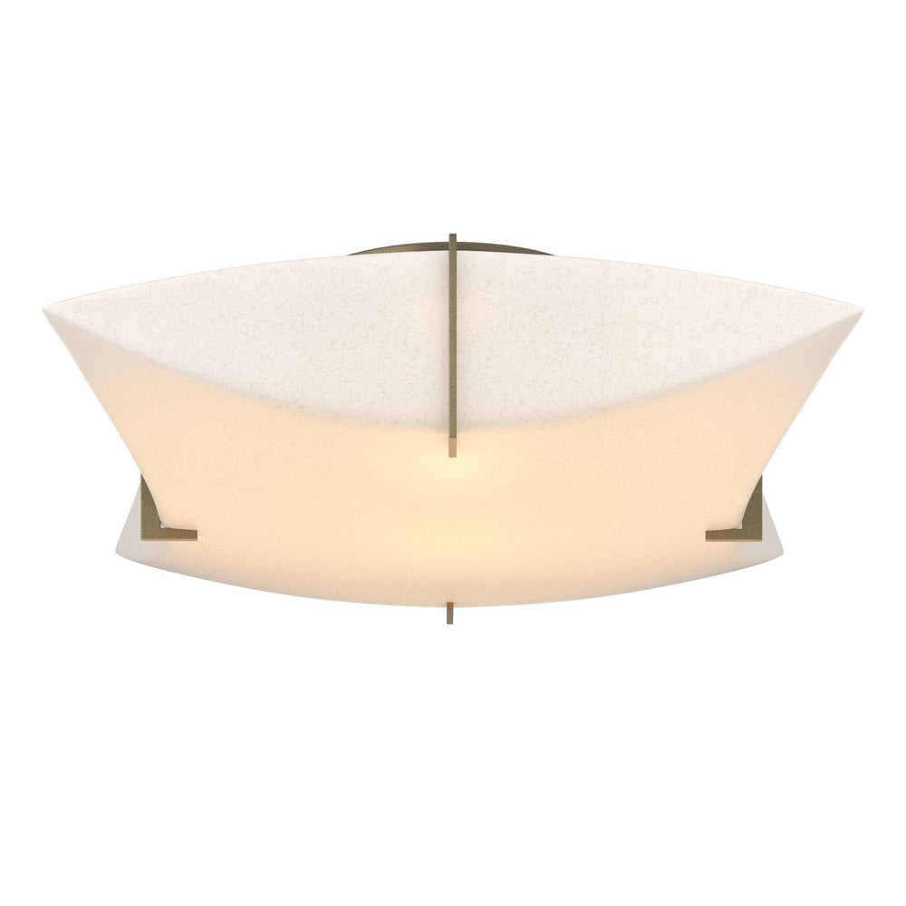 Hubbardton Forge - Two Light Semi-Flush Mount - Bento - Soft Gold- Union Lighting Luminaires Decor