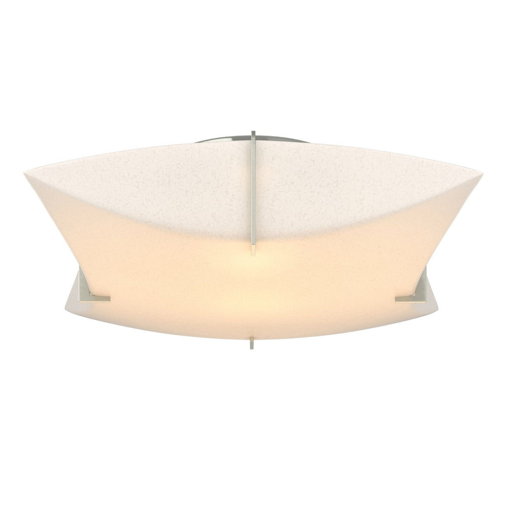 Hubbardton Forge - Two Light Semi-Flush Mount - Bento - Sterling- Union Lighting Luminaires Decor