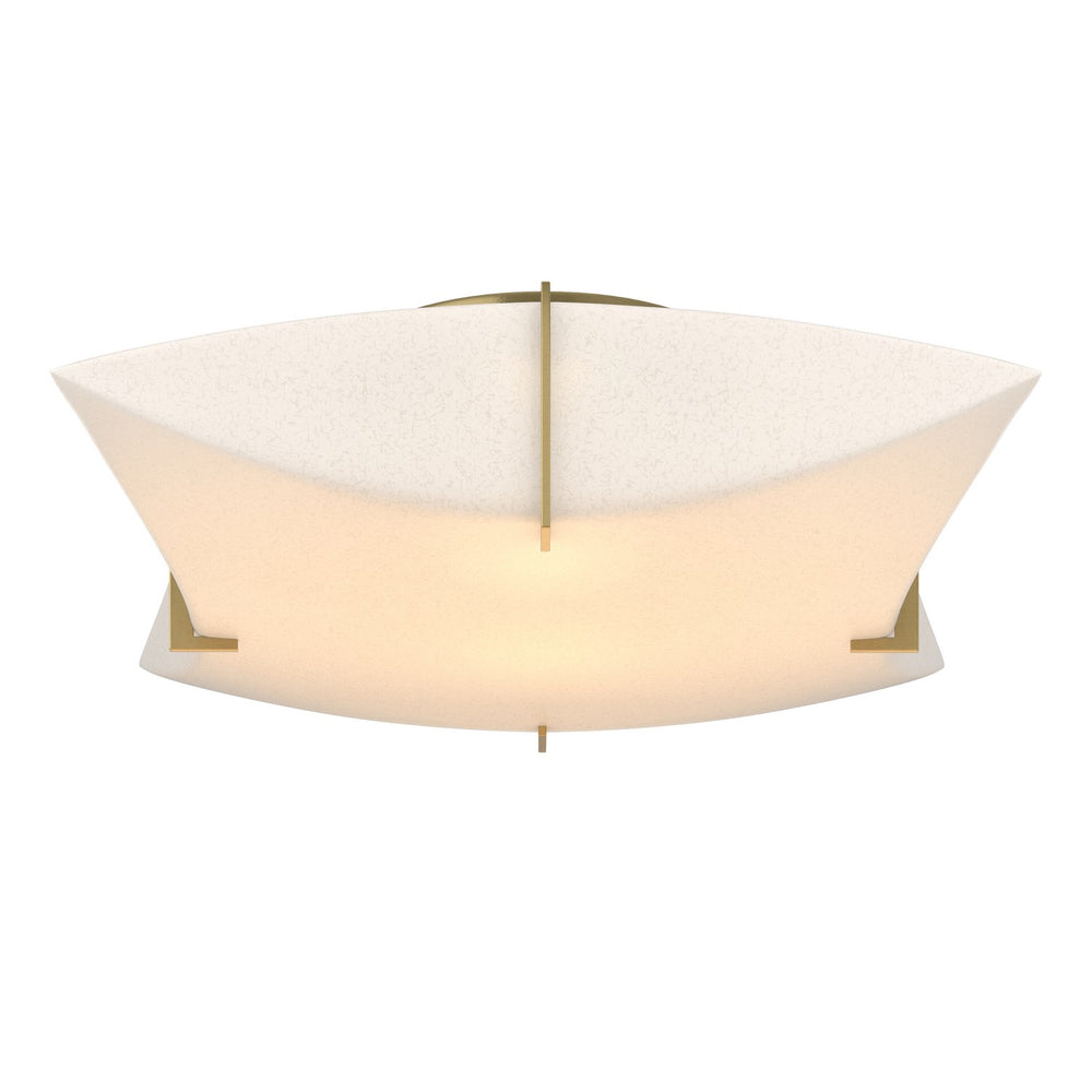 Hubbardton Forge - Two Light Semi-Flush Mount - Bento - Modern Brass- Union Lighting Luminaires Decor