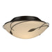 Hubbardton Forge - Two Light Flush Mount - Leaf - Oil Rubbed Bronze- Union Lighting Luminaires Decor