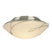 Hubbardton Forge - Two Light Semi-Flush Mount - Leaf - Sterling- Union Lighting Luminaires Decor