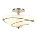 Hubbardton Forge - Two Light Semi-Flush Mount - Leaf - Vintage Platinum- Union Lighting Luminaires Decor