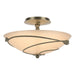 Hubbardton Forge - Two Light Semi-Flush Mount - Leaf - Soft Gold- Union Lighting Luminaires Decor