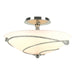 Hubbardton Forge - Two Light Semi-Flush Mount - Leaf - Sterling- Union Lighting Luminaires Decor