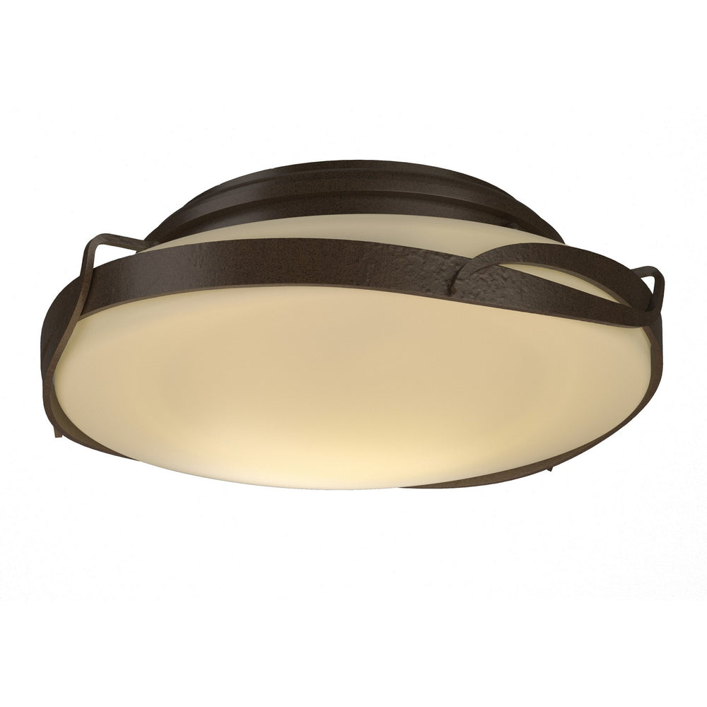 Hubbardton Forge - Two Light Flush Mount - Flora - Bronze- Union Lighting Luminaires Decor